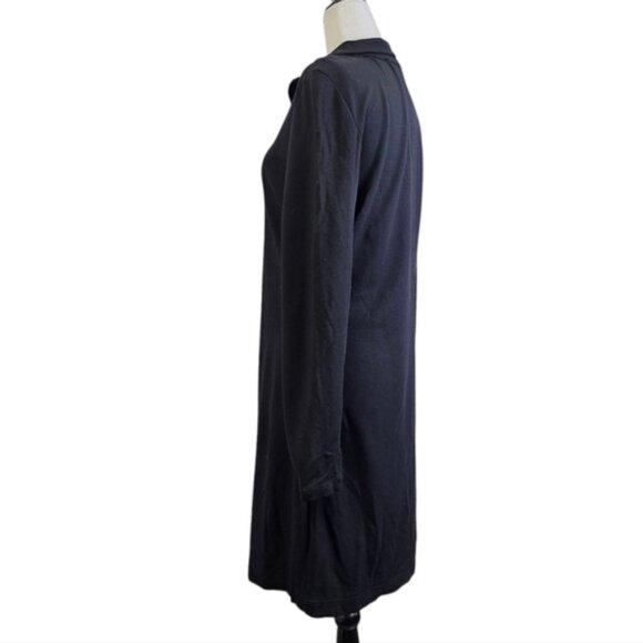 Sarah Pacini quarter zip cotton Long sleeves midi dress - Picture 3 of 5